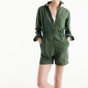JCrew Utility Romper Shorts in Size 0